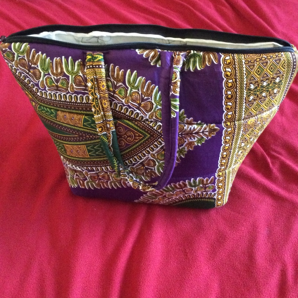 Hand made african design fabric bag